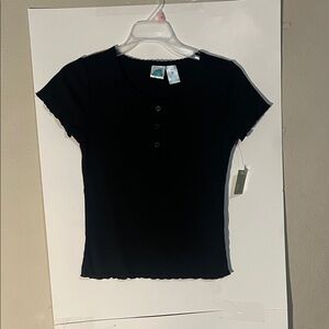 Classic Black Short Sleeve Kids Tee